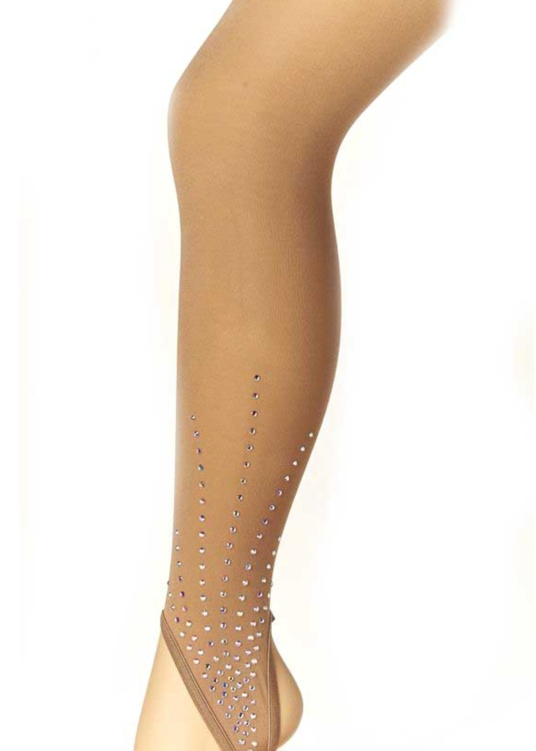 Collant étrier à strass